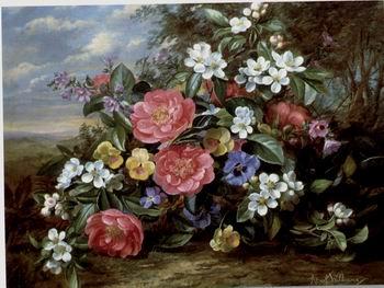 unknow artist Floral, beautiful classical still life of flowers.080 oil painting image